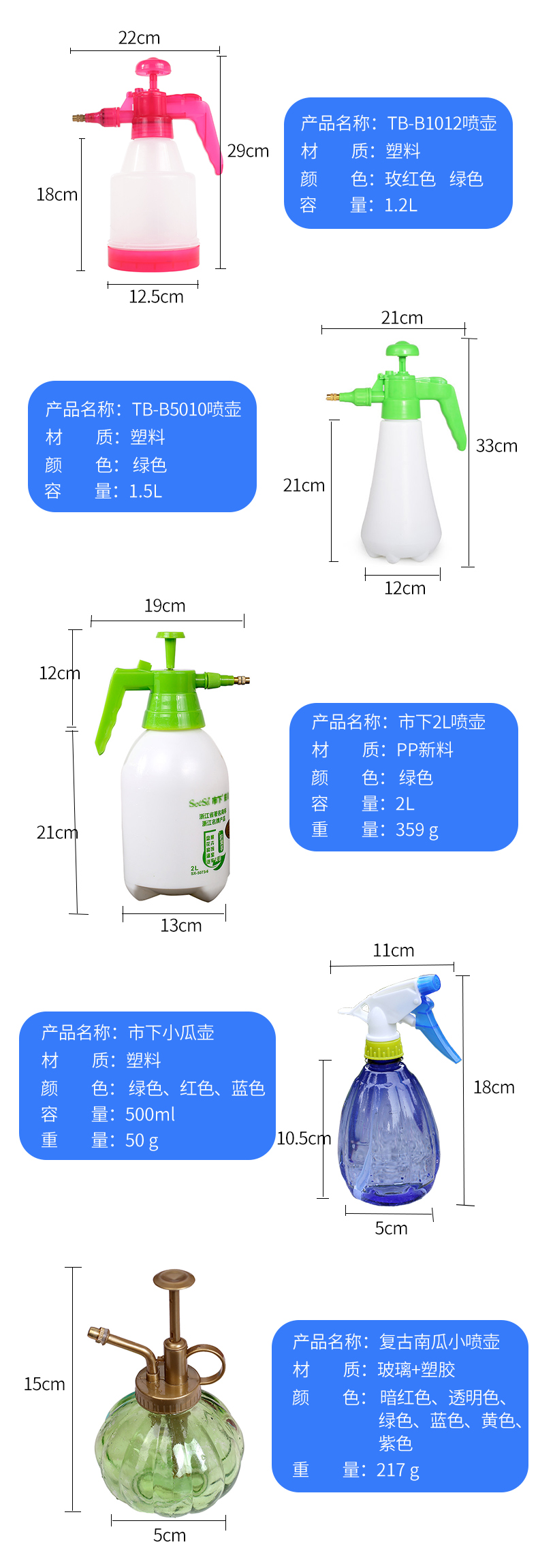 消毒スプレーポット圧力式花やり透明プラスチック園芸気圧スプレースプレーポット家庭用高圧スプレーポット,タオバオ代行-チャイナトレーディング