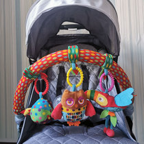 Baby bed Bell car hanging cart clip coax baby comfort music newborn plush rattle safety seat toy