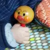 Baby hand grab stick Anpanman sand hammer bell Baby hand rattle bell Sand drum to appease early education toy musical instrument