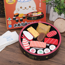 Simulation of home sushi Japanese cooking toys Cut fruit kitchen cooking 3-4-5 years old children boys and girls