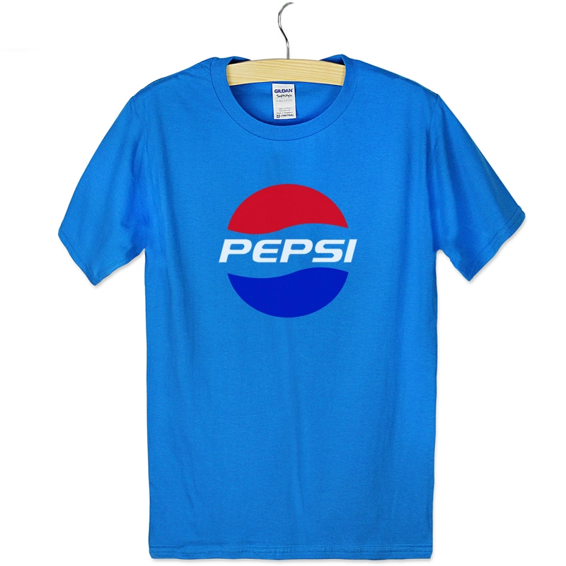 Pepsi Quần áo Pepsi Thương hiệu thủy triều vui lòng uống áo thun ngắn tay Coca Cola áo thun dài tay cho nam và nữ