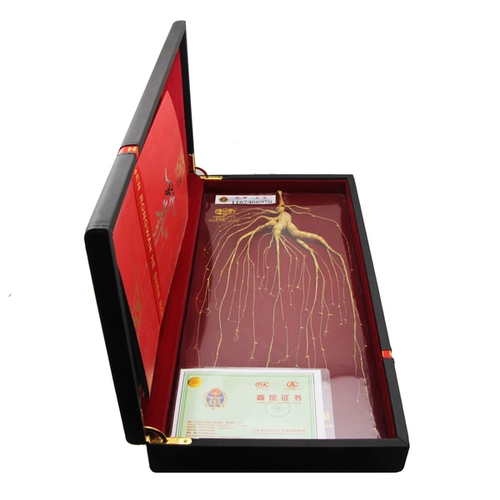 万河 Подлесок женьшеня, северо-восточный женьшень, женьшень подлеска горы Чанбайшань, подарочная коробка с кожаной сумкой, женьшень Цзилинь, бесплатная доставка