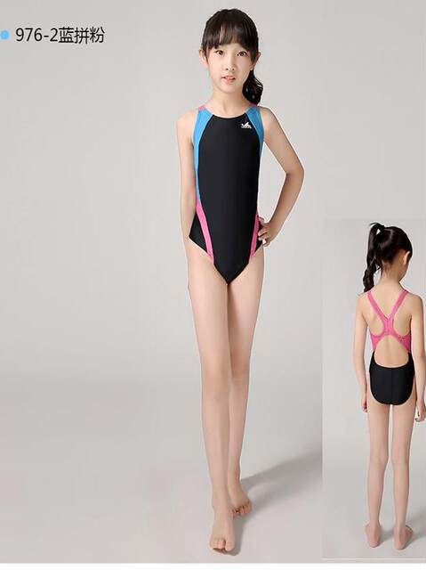 Yingfa Children's Swimsuit for Girls, Professional Training and Competition, One-Piece Triangle Swimsuit for Girls of All Sizes, Toddlers and Babies