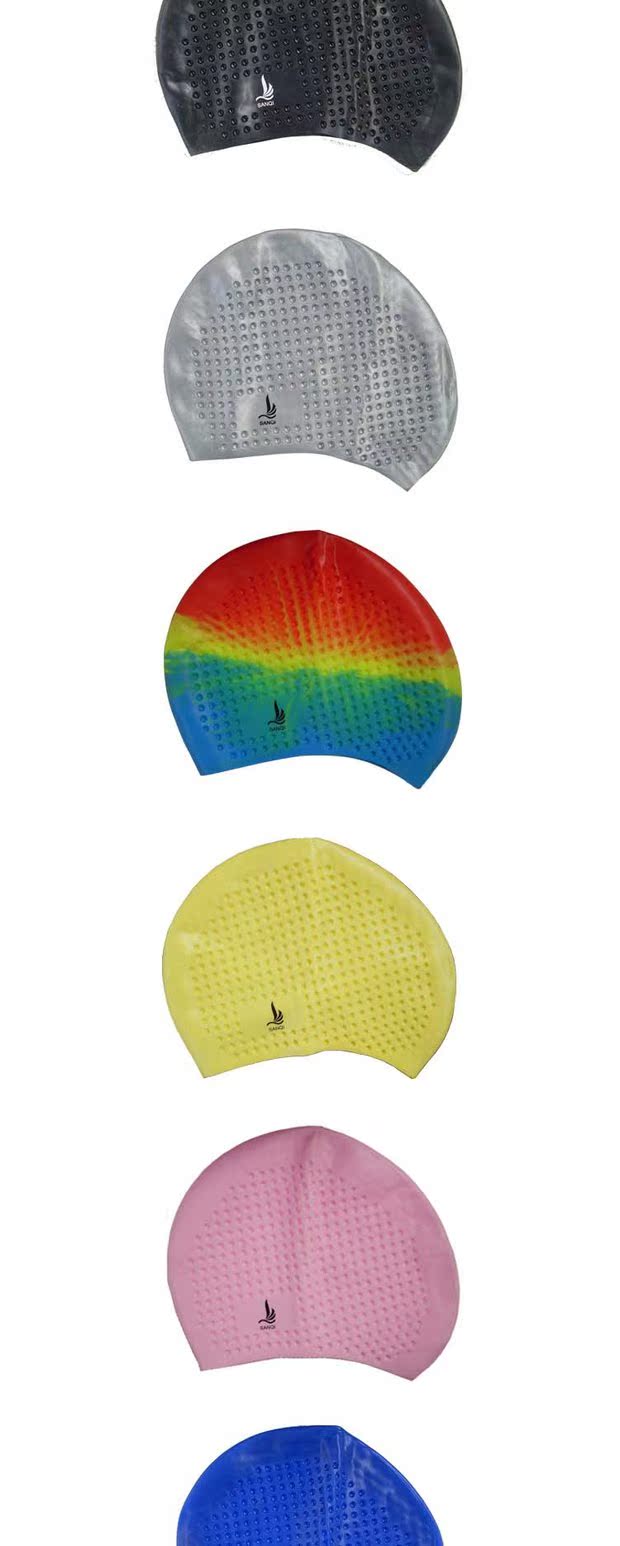 Ba mũ bơi dài kỳ lạ Unisex độ đàn hồi cao Thoải mái silicone không thấm nước mũ bơi người lớn mũ tắm mũ bơi speedo