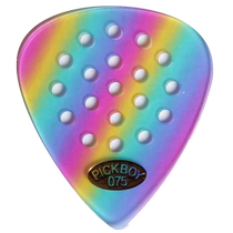Japanese-made PICKBOY rainbow celluloid electric wood folk guitar picks hollow anti-slip jazz speed finger picks