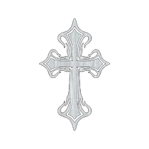 Dongle JOCKOMO tribal cross star electric wood folk guitar body head sticker metallic decorative sticker