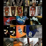 东乐 Jockomo Oriental Flower Guitar Guitar плакат Плака