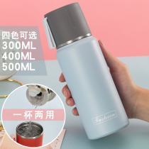 Portable 304 stainless steel thermos large capacity student simple water cup with lid Tea drinking cup Small fresh