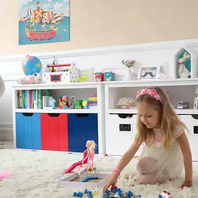 Qiaolin children's toy storage cabinet baby sorting rack super large children's bookcase toy storage cabinet