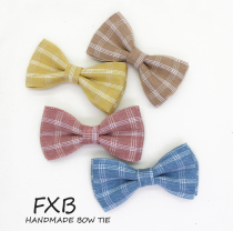 FXB handmade blue pink yellow curry aged baby collar flowers baby boy dont pin bow tie child collar tie