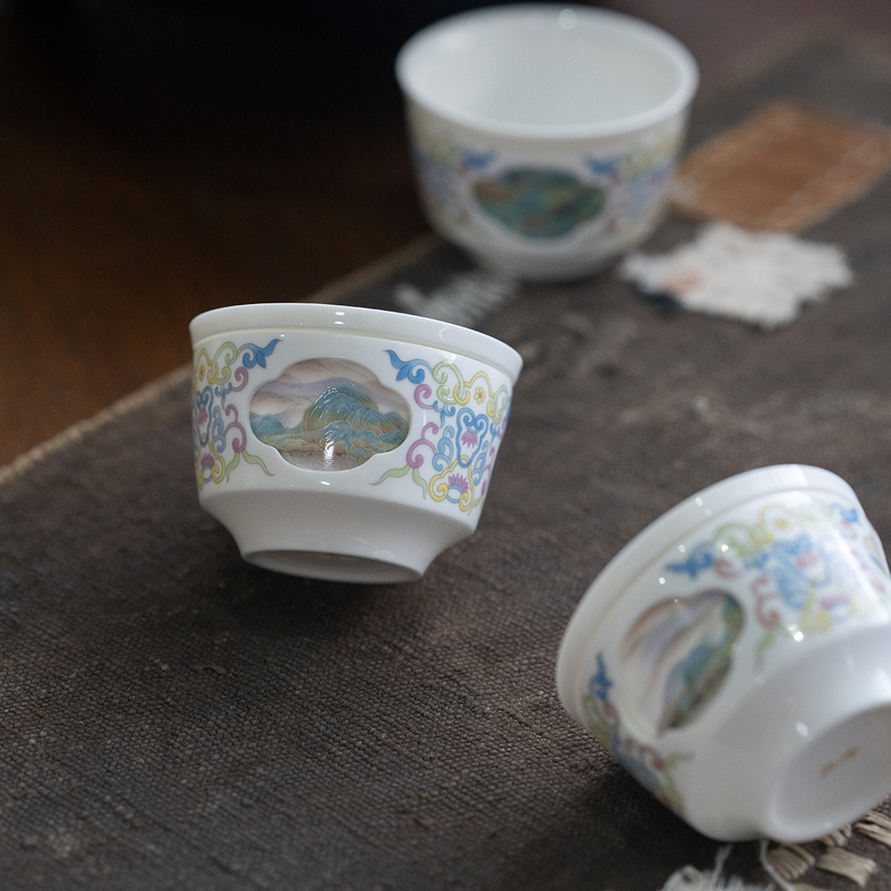 Rotating Cup, Spinning Cup, Master Cup, Fun Tea Set, Qingji Original, Gift for Home Use