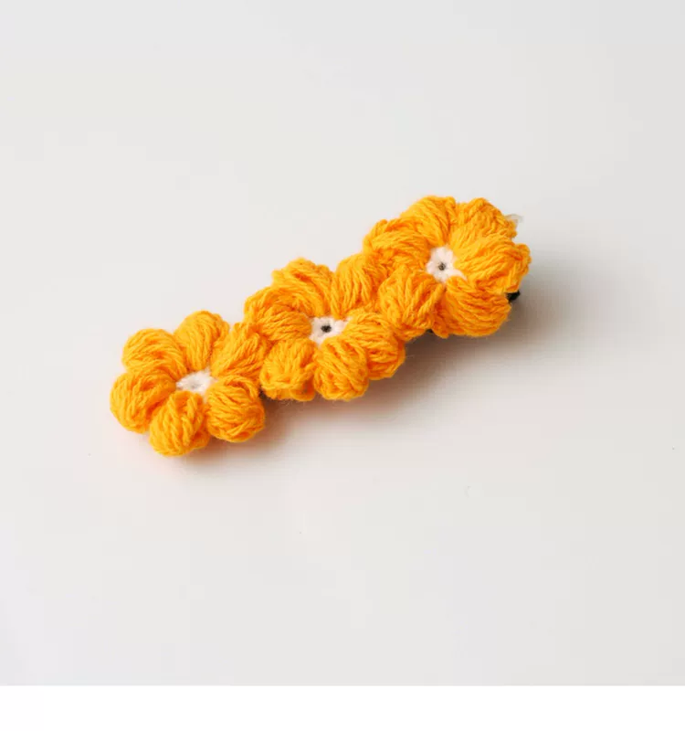 Nhật Bản mềm mại cô gái Mori phụ kiện tóc nữ nhỏ len màu vàng tươi nhỏ daisy cô gái trái tim kẹp tóc kẹp bên tóc mái kẹp mũ đội đầu - Phụ kiện tóc
