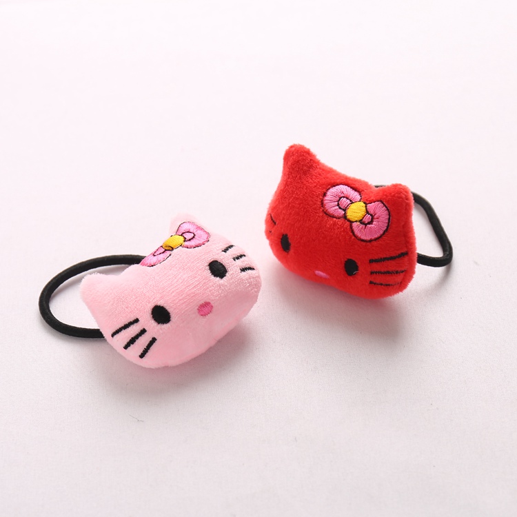 Phiên bản tiếng Hàn của phụ kiện tóc nhỏ tươi cao su ban nhạc hoạt hình vòng tóc dễ thương dây tóc mềm chị em gấu sang trọng đầu thỏ dây - Phụ kiện tóc băng đô vải
