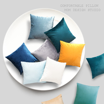 Velvet Velvet pillow cushion Solid color sofa pillow Living room Nordic rectangular custom pillow cover does not contain core