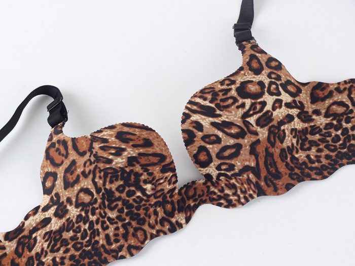 Ưu đãi đặc biệt giải phóng mặt bằng U Cup cốc một mảnh liền mạch Hộp đêm Leopard đồ lót gợi cảm thu thập áo ngực đồ lót ibasic