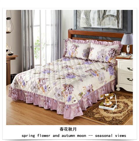 Khăn trải giường bằng vải bông trải giường đơn bộ drap giường 1m6