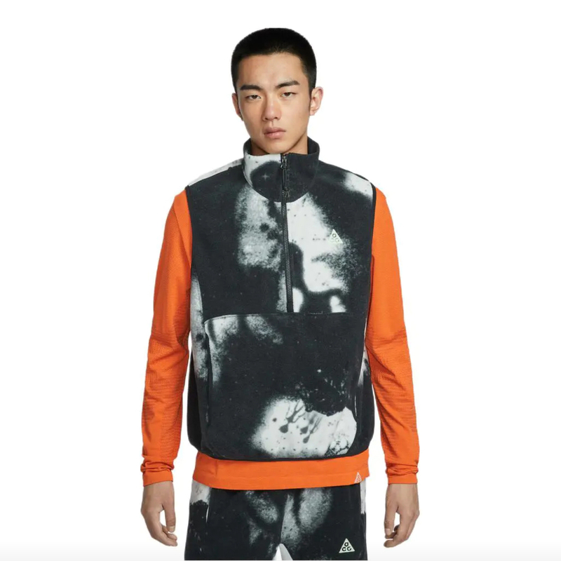 Nike Genuine Acg Wolf Tree Men's Casual Polar Fleece Pattern Vest Hv1122-060 Nike Genuine Acg Wolf Tree Men's Casual Polar Fleece Pattern Vest Hv1122-060