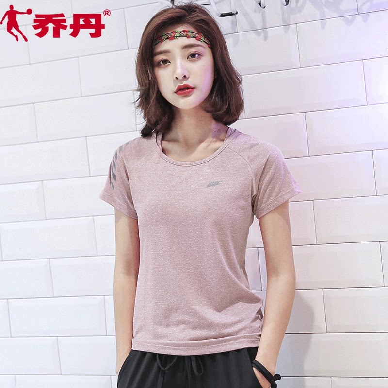 Jordan short sleeve T-shirt female official website Flagship 2022 Summer New Round Collar Fitness Speed Dry Running Ladies Sportswear