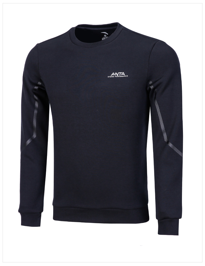 Áo khoác nam Anta áo thun dài tay 2018 mùa thu mới cổ tròn áo len thoáng khí thể thao 15833722 áo hoodie tai thỏ