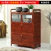 Tủ bếp tủ lưu trữ tủ lưu trữ tủ lưu trữ tủ lưu trữ tủ trà tủ sideboard hợp kim nhôm tủ bếp đơn giản - Buồng Buồng