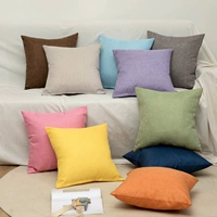 Pure Color Lenen Pillow Dilae простая спальня офис студенческая подушка с толстой талией и ткани выдуманная подушка подушка подушка подушка