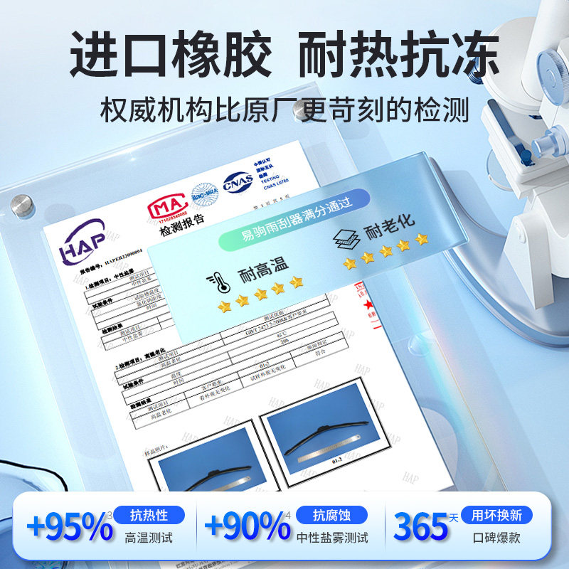 Six-Strip Car Windshield Wiper Frameless Universal Wiper Blade Front Wiper Blade New Double Strip Original Silent Original Equipment