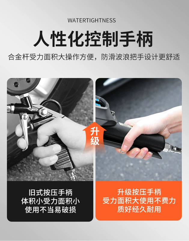 Máy đo áp suất lốp xe ô tô có độ chính xác cao kỹ thuật số súng bơm hơi áp suất lốp màn hình kỹ thuật số đồng hồ đo áp suất lốp điện tử với máy đo bơm hơi