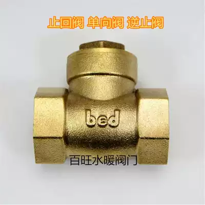 All copper horizontal check valve inner wire check valve swing check valve check valve check valve check valve 4 minutes 6 minutes 1 inch