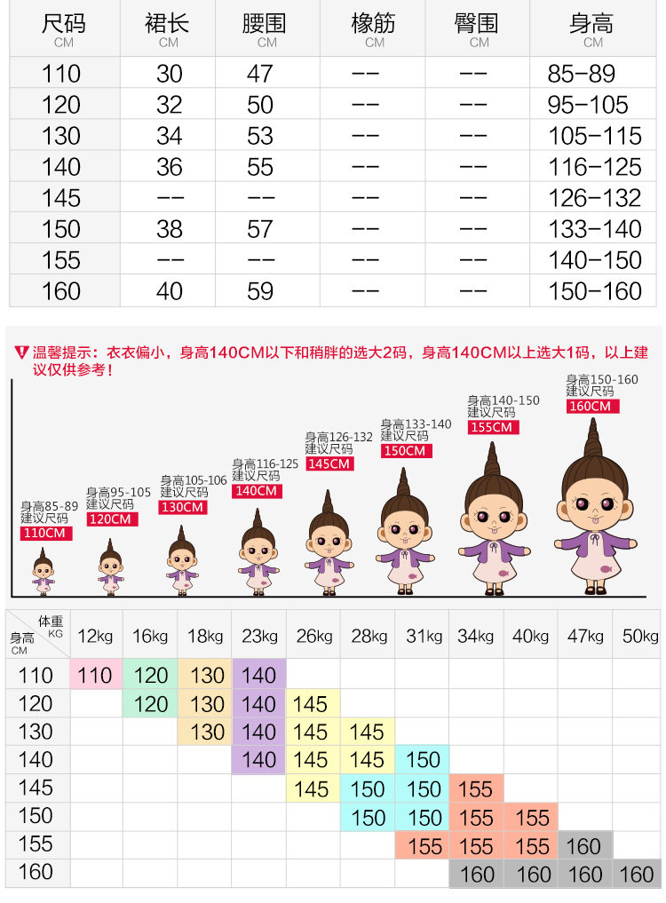 Jupe fillette SSXIAO YU en polyester - Ref 2051858 Image 8