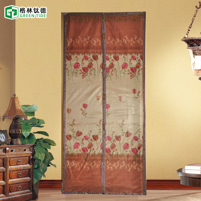 New encrypted mosquito-proof door curtain free from magnet strips magnetic soft yarn door Easy sand door curtain Summer new set