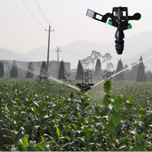 4-point plastic double spray rocker nozzle 360°automatic rotation gardening sprinkler irrigation Agricultural sprinkler lawn irrigation sprinkler