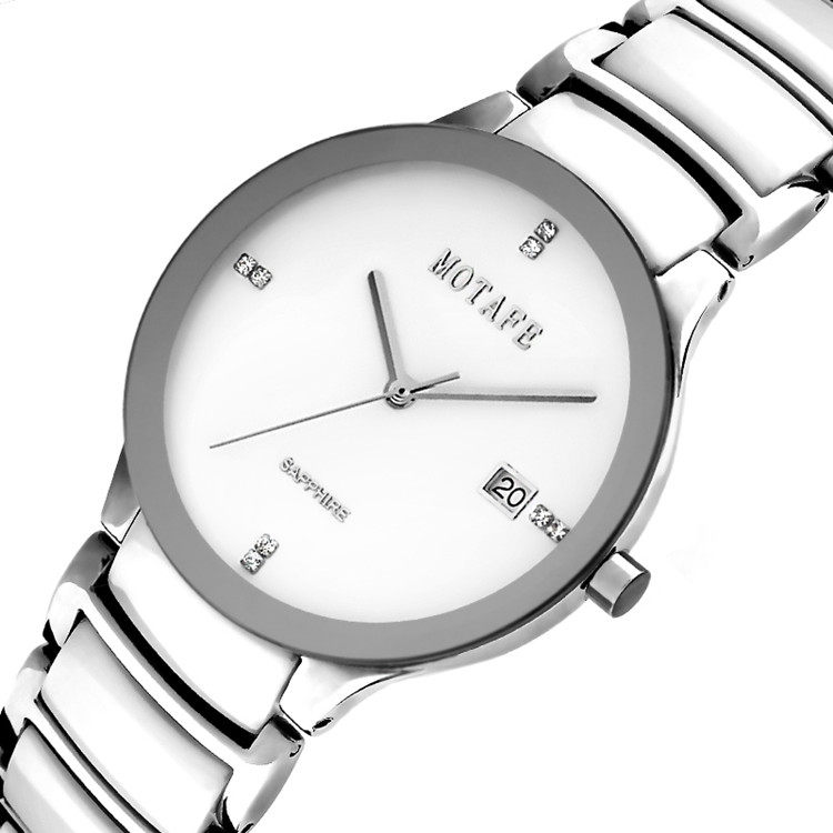 Monduffy Ceramic Watch Ceramic Women's Watch Korean Version Watch Women's Quartz Watch Waterproof Fashion Trend Ladies Watch