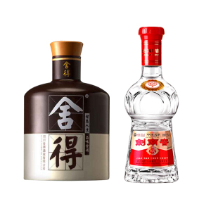 1919官方旗舰店 剑南春500ml+舍得500ml组合白酒