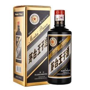 2019年茅台MOUTAI 53度酱香型白酒 王子黑金500ml单瓶装自饮送礼