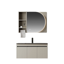 Sofia custom bathroom cabinet modern minimalist Sainz ceramic bathroom cabinet integrated basin wash basin cabinet combination