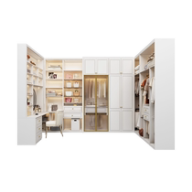 Toute la maison de Sofia armoire de vestiaire sur mesure combinaison de dressing lumière de luxe style ouvert Kravis