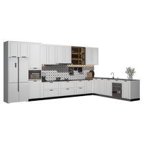 Sofia custom cabinet kitchen integrated cabinet stove cabinet integrated quartz stone countertop open Klavika