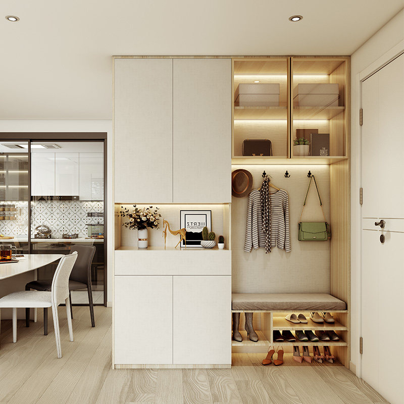 Sofia shoe cabinet Xuanguan cabinet integrated home doorway intake modern minimalist full house custom 39800 package-Taobao