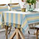 Customized tablecloth plaid ຝ້າຍແລະ linen Nordic ຍີ່ປຸ່ນກັນນ້ໍາ tablecloth ຕາຕະລາງກາເຟກວມເອົາຮູບສີ່ຫລ່ຽມທີ່ທັນສະໄຫມທີ່ທັນສະໄຫມ