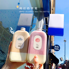 картон 透明网红饮料瓶外卖奶茶酸奶冷泡茶果汁咖啡杨枝甘露打包瓶酵素瓶