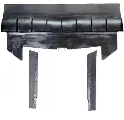 Hand-push type sweeper left and right baffle rear baffle and glue-coated