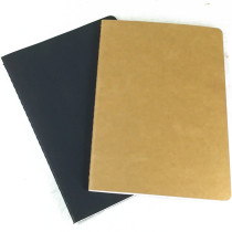 Doctors simple kraft paper solid color high-grade black card pure black cover cow card color notebook A5