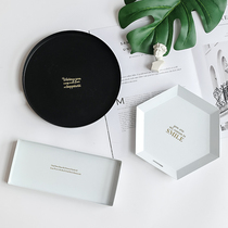 ins photo props jewelry display tray Nordic light luxury iron storage ornaments desktop photography background