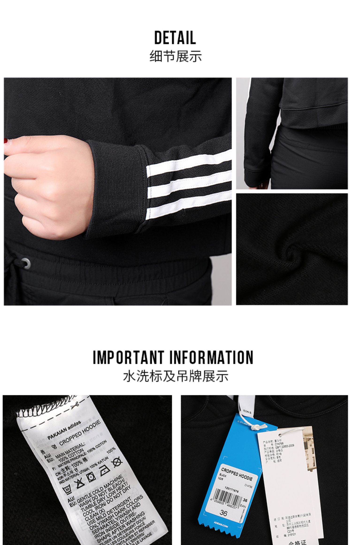 Áo thun nữ Adidas clover 2019 mùa xuân mới thể thao và áo len trùm đầu giải trí DJ2094 - Thể thao lông cừu / jumper áo khoác nữ hoodie