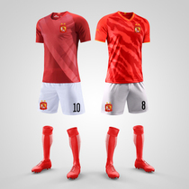 20-21 Evergrande Jersey No. 9 home football suit suit for men and womens sports training match Uniform uniform