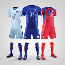 21-22 Chelsea uniform football suit Football suit suit male adult children competition training team uniform star number printed