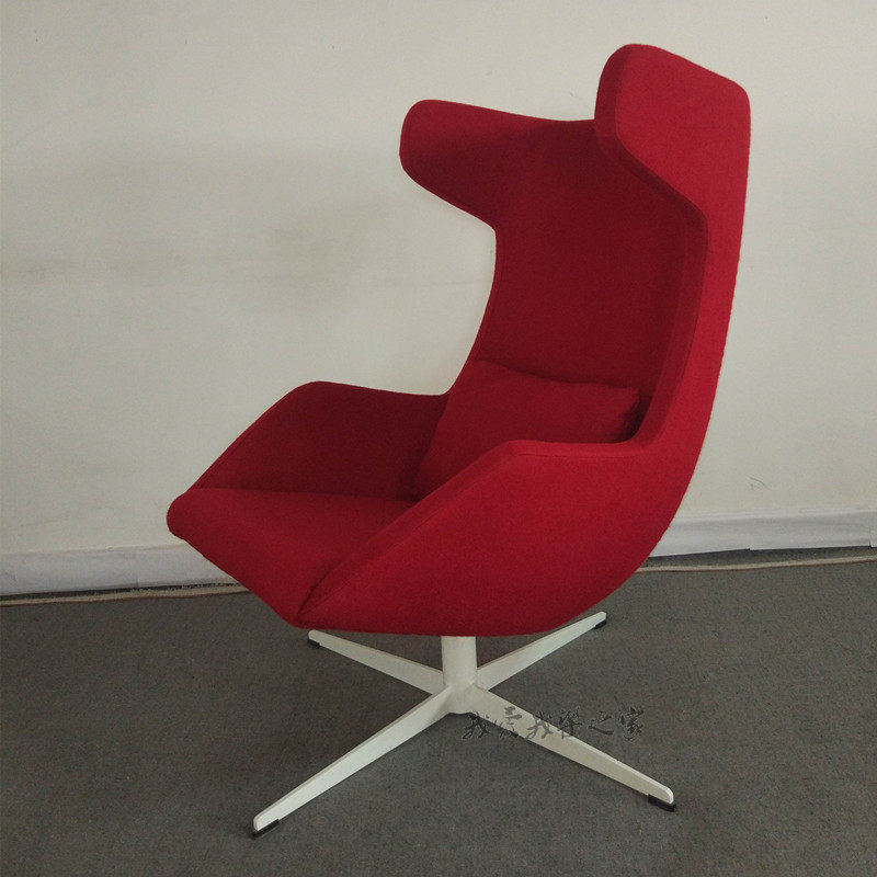 Designer Bull Chair Deck Chair Nordic High Back Armchair Casual Reading Chair A Walk Lounge Chair