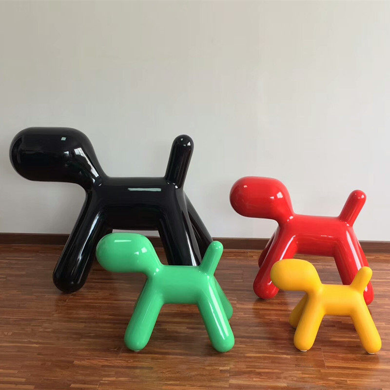 Glass Fiber Creative Puppy Chair Children Casual Toy Chairs Paparazzi Benches Mall Chairs Furnishing Adorable seats