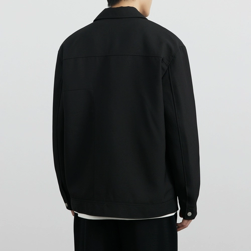 Черная осенняя универсальная куртка для отдыха, оверсайз