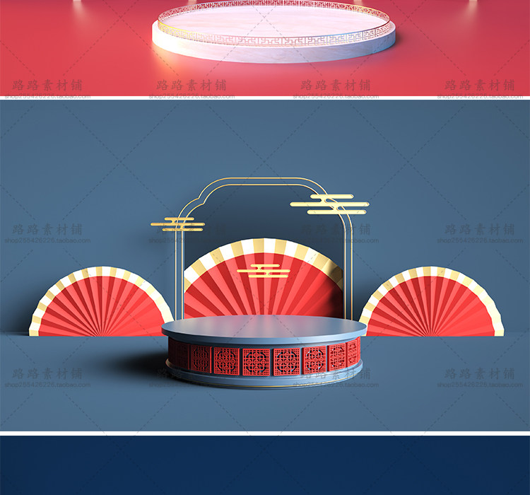 模型-C4D国潮场景模型精选集，110个C4D文件+PSD文件+JPG预览图插图61小新卖蜡笔